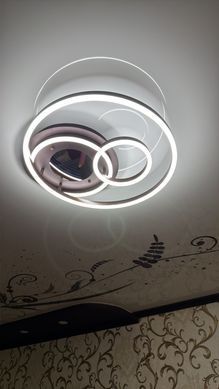 Світлодіодна LED люстра з пультом та 3d ефектом 100W
