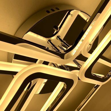 Хром Світлодіодна LED люстра з пультом 110W