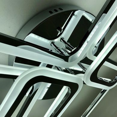 Хром Світлодіодна LED люстра з пультом 110W