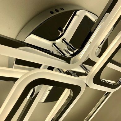 Хром Світлодіодна LED люстра з пультом 110W