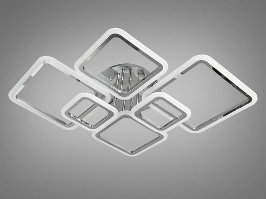 Хром Світлодіодна LED люстра з пультом 110W