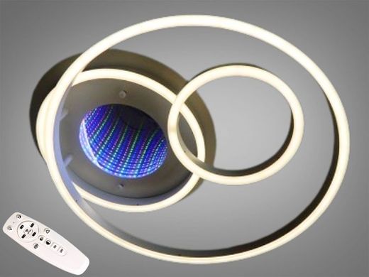 Світлодіодна LED люстра з пультом та 3d ефектом 100W