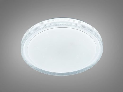 Белая Светодиодная Смарт люстра с пультом и RGB подсветкой 80W