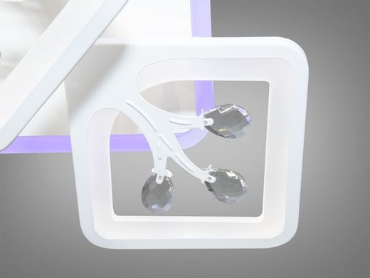 Светодиодная LED люстра с пультом подсветкой и хрусталем 110W
